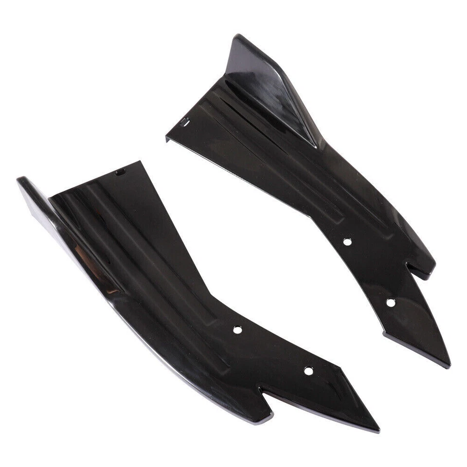 For Nissan Sentra Rear Bumper lip Spoiler Splitter Diffuser Glossy black - Image 3 of 4