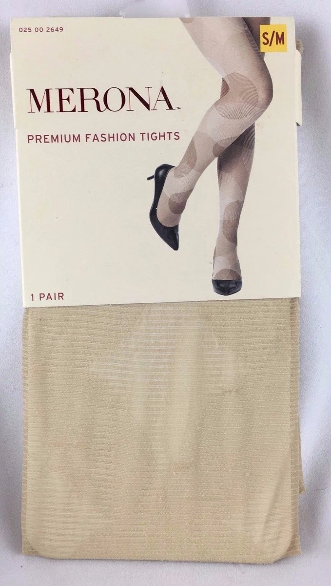 New - Merona (Small/Medium) NEUTRAL Tan Fashion Tights DOTS Panty Hose -  TARGET