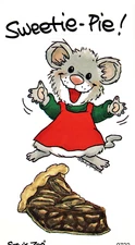 Suzy's Zoo - "Sweetie Pie!" 2 x 3.5 Size Stickers BULK 25 SHEETS