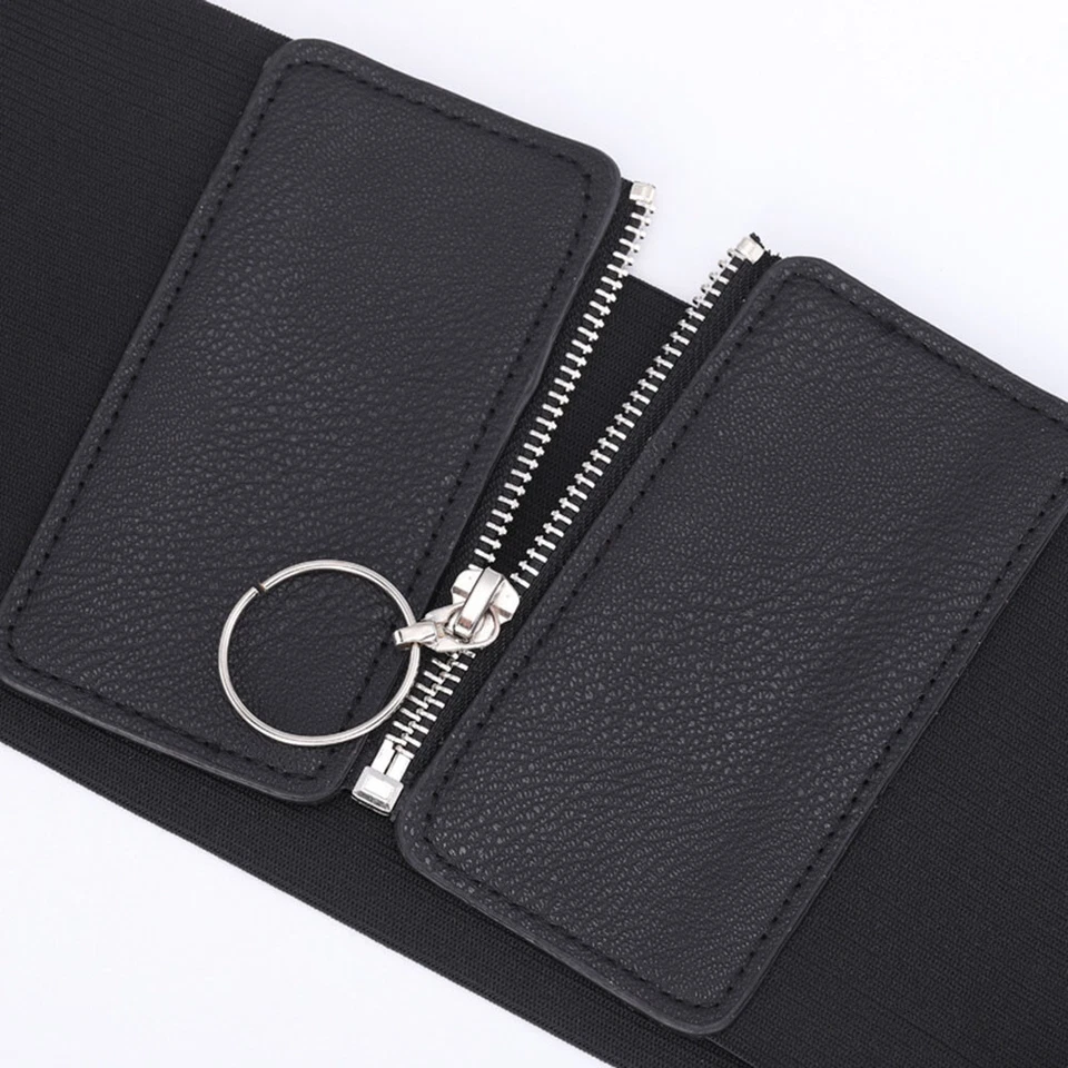 Cintura Ultra Larga Da Donna Camicia Elegante Con Cerniera Con Cintura In ☆ - Immagine 3 di 4