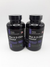 x 2 Myo  D-Chiro Inositol 60 Capsules Women Hormone Support Expires 7/2026