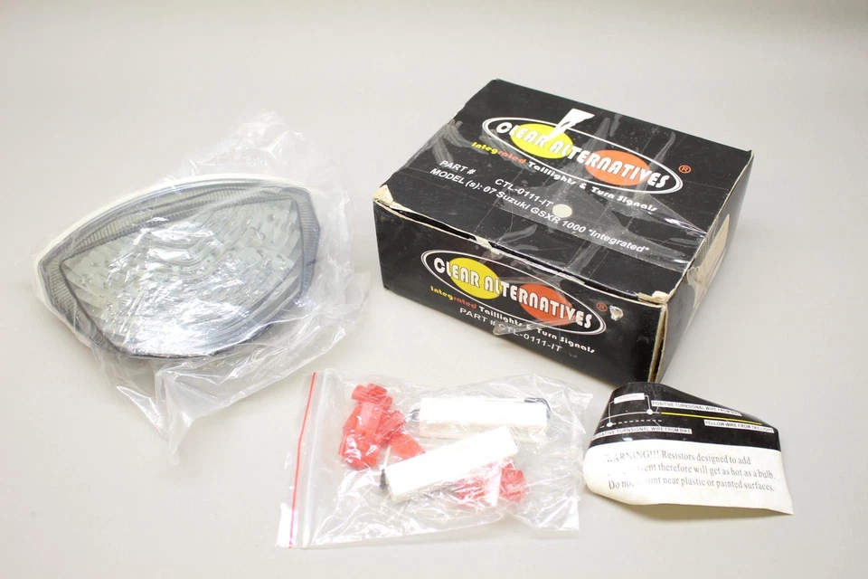 Clear Alternatives INTEGRATED Smoke REAR TAILLIGHT 2007 Suzuki GSXR1000 - Image 3 of 4