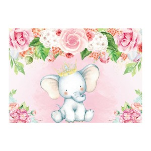 Photography Backdrop Baby Shower Party Birthday Photo Prop Elephant Background Ebay