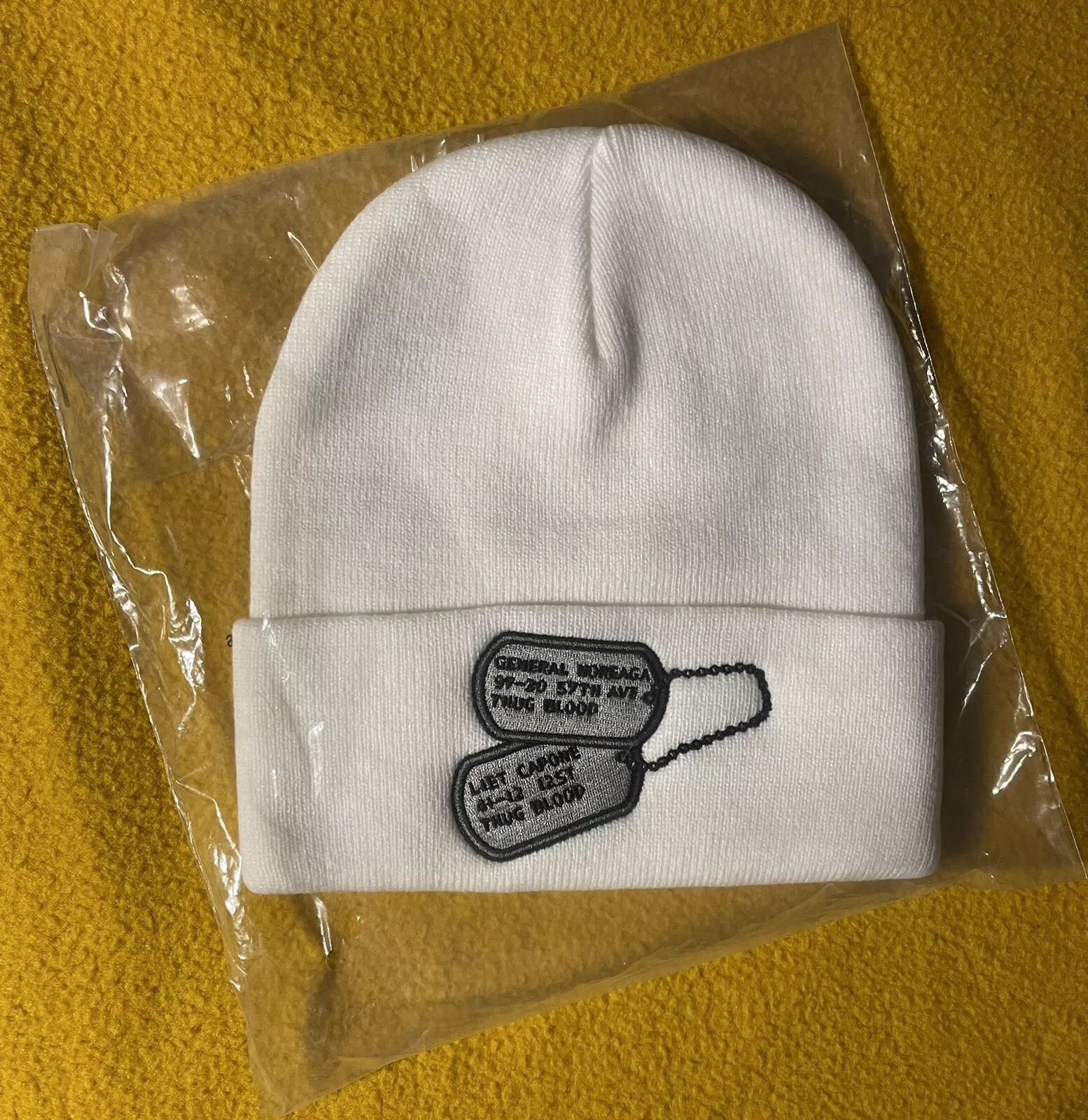 Supreme The War Report Beanie FW16 CNN Comédie Dog Tags Capone Noreaga