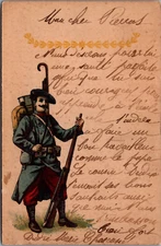 Soldier Art Litho Army Military Postcard B240