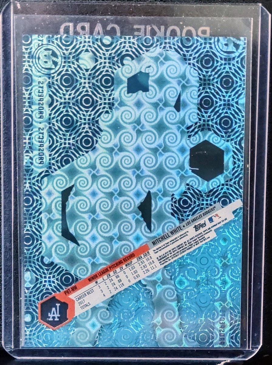 2018 Topps High Tek Prospect Mitchell White Auto Blue #d 30/75 PHT-MW LA  Dodgers