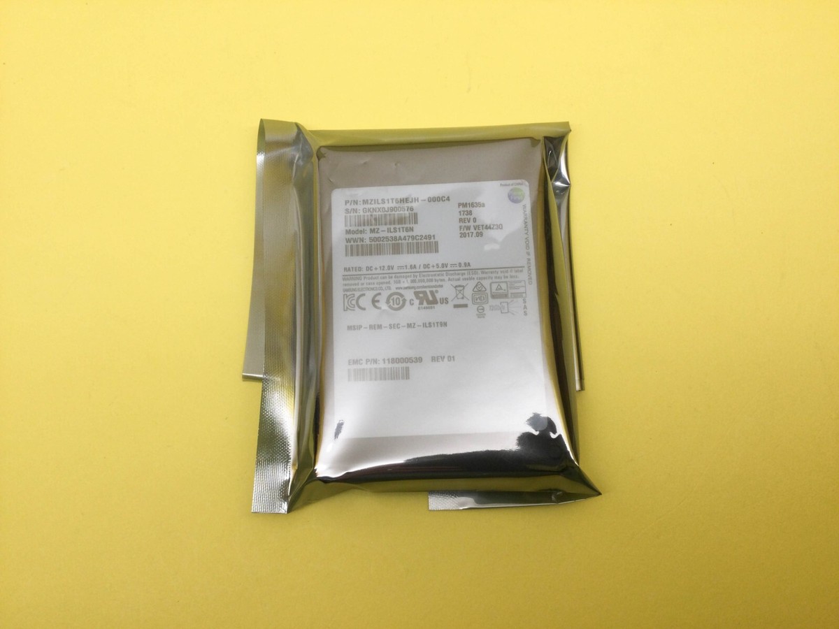 MZ-ILS1T6N EMC Samsung PM1635a Series 1.6TB SAS 12Gb/s 2.5