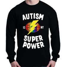 Autism Is My Super Power Long Sleeve Autism Awareness Month Shirts