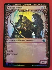 1x Village Watch | FOIL Showcase | Innistrad Midnight Hunt | MTG Magic Cards