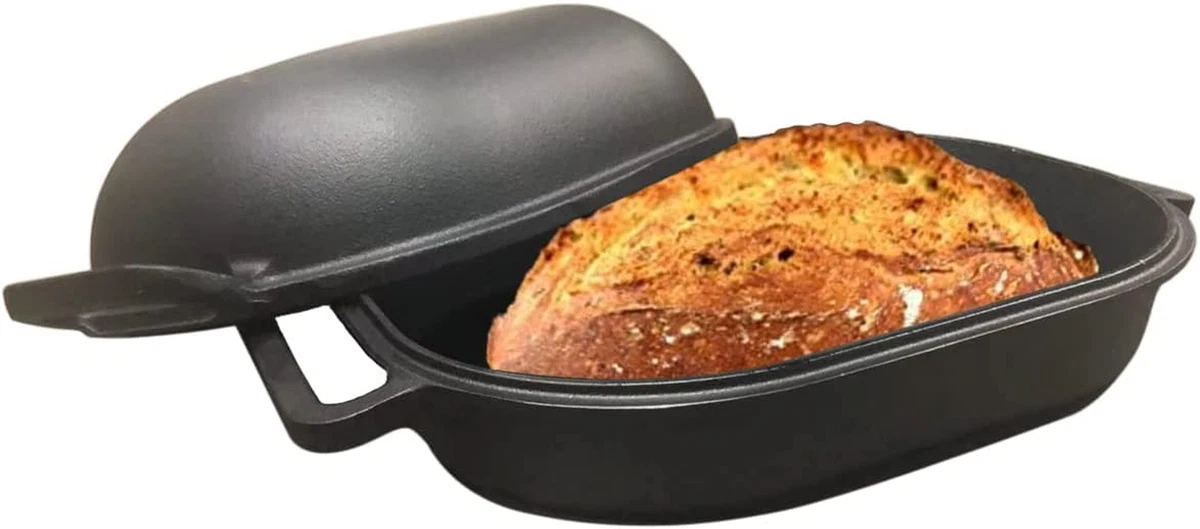 Cast iron top bread pans
