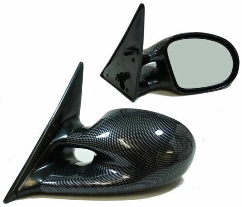 MANUAL CARBON FIBRE FINISH MIRRORS FOR VW GOLF MK4 & BORA MODEL M3 STYLE