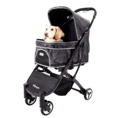 Ibiyaya® Speedy Fold Pet Buggy, Foldable Pet Stroller, 4-Wheel
