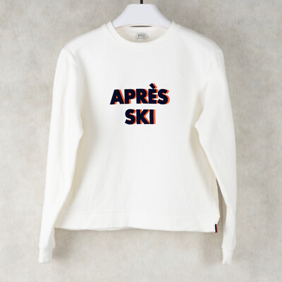 KULE Women Raleigh Apres Ski Sweatshirt Cream Size XS (Pre-owned)