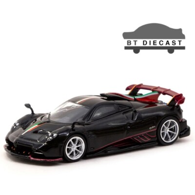 TARMAC WORKS GLOBAL 64 PAGANI IMOLA 1/64 NERO ORO BLACK T64G-TL046-BK