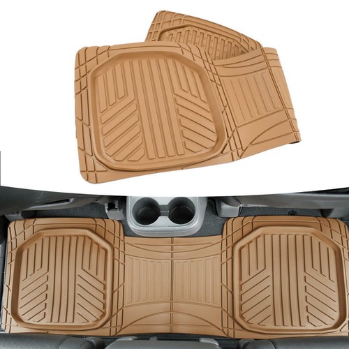 Car Rubber Floor Mats for All Weather Protection Semi Custom Fit 3 Pieces Set - Bild 25 von 47