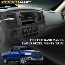 Center Dash Trim Radio Bezel Vent Panel  Fit For 2006-2008 Dodge Ram 1500 2500