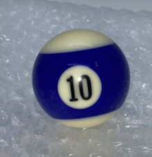 Replacement 1.5" Mini Billiard Pool Ball 10 Blue Stripe.