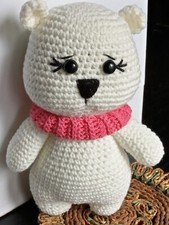 BEAR Crochet Handmade Amigurumi Knit Christmas Toy Stuffed Soft New Girl Boy
