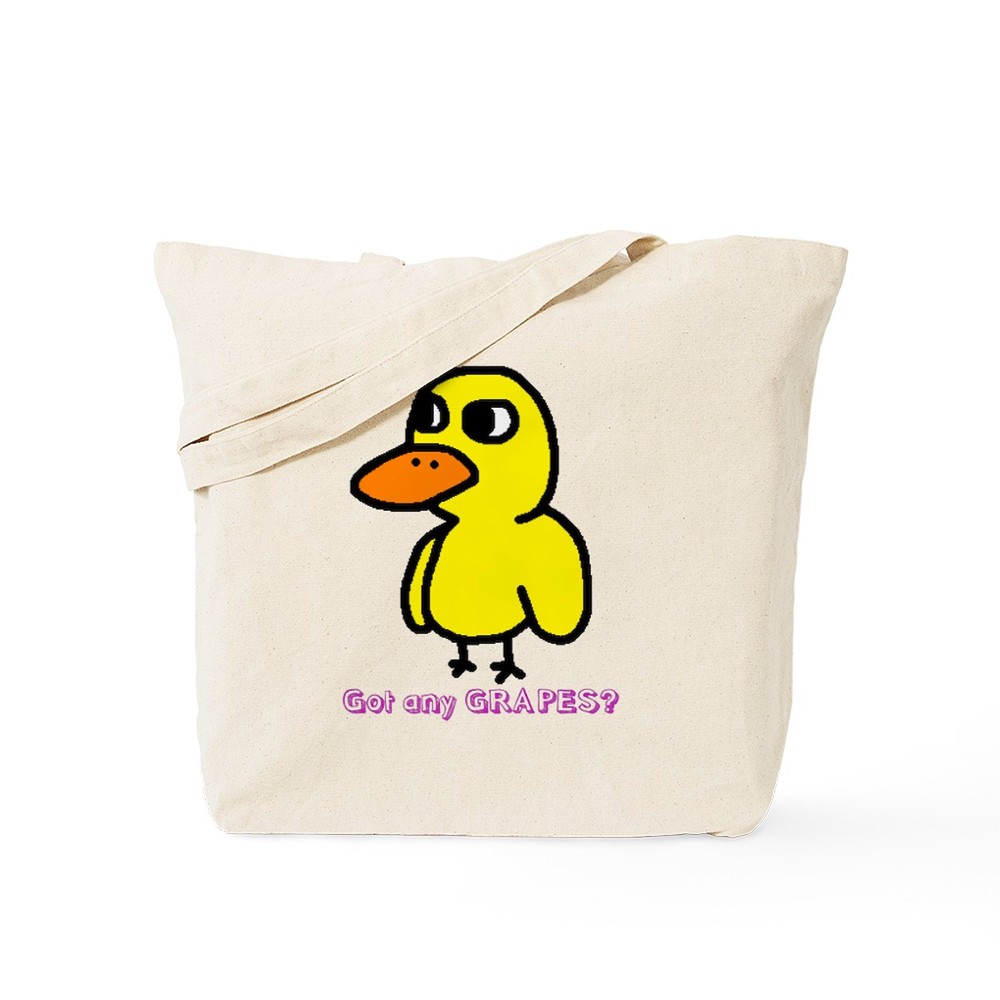 CafePress Duck Song Natural Canvas Tote Bag, Cloth Shopping Bag (419945442)