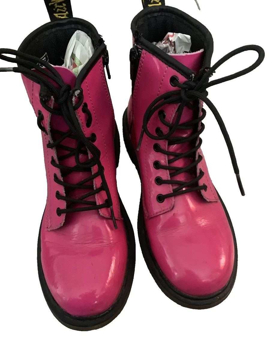 Dr Martens Delaney Girls pink boots size 2
