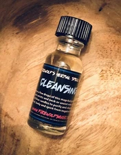 Cleansing Spell Oil - Handmade, Organic, Witchcraft, Wicca, Hoodoo, Purification