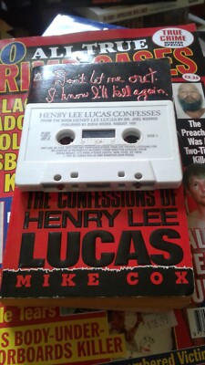 Henry Lee Lucas By Dr. Joel Norris 1991 Pb Book 1st Ed W/Grisly Confession Cass
