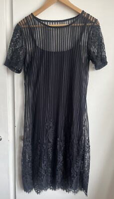 Vila Clothes Mini Lace Dress NEW Size S