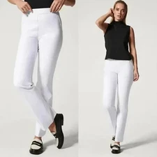 New SPANX 'Kick Flare' Stretch Pants #20373R in Classic White Size Small $148