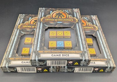 Iron Kingdoms Game Dice Full Metal Fantasy Game Dice New Sealed 3x