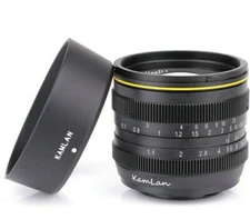 Kamlan 50mm F1.1 APS-C Large Aperture Manual Focus Lens Standard Lens 