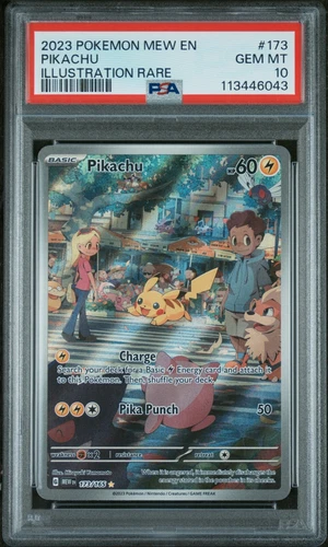Pikachu 173/165 S&V: 151 Illustration Rare PSA 10 GEM MINT Pokémon TCG