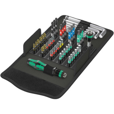 Wera Kraftform Kompakt 100 robustes Werkzeug Set 52 tlg. Bitset mit Bithalter