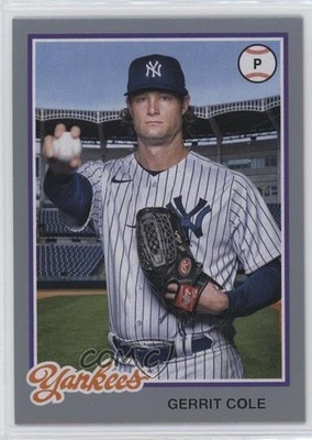 2022 Topps Archives 1978 Topps Design Silver 45/99 Gerrit Cole #140 1j2