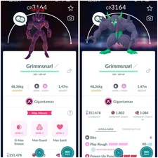 Gigantamax Grimmsnarl Level50 - 3 Gmax moves  | Tr-de 20K Stardust