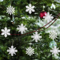 Schneeflocken, 24 StüCk Schneeflocken Deko, Weihnachtsbaumschmuck, Christbaumsch