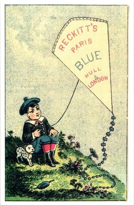 Reckitt's Paris Blue Hull & London Reckitt's Bluing Postcard Unposted