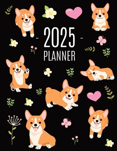 Happy Oak Tree Press Corgi Planner 2025 (Tascabile)