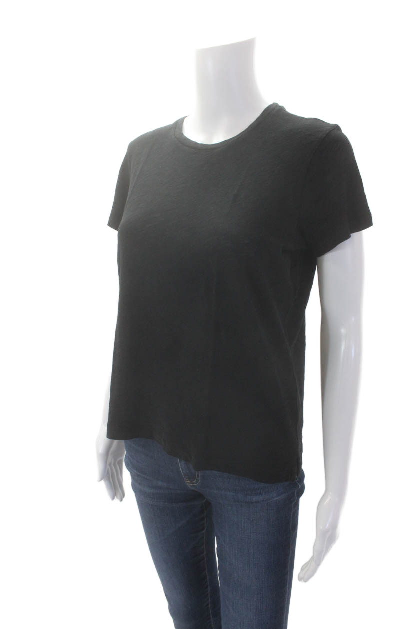 Goldie Womens Basic Solid Short Sleeve Crewneck T… - image 2