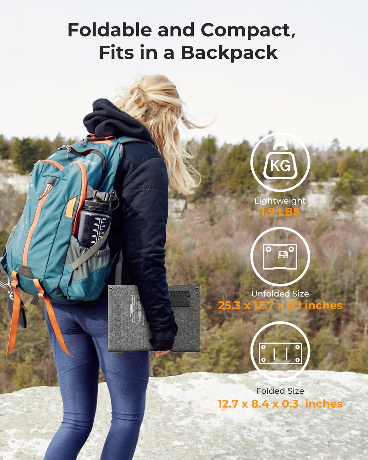 30W Solar Panel Charger YT30 Foldable Solar Panel IP65 Waterproof Solar Charg...