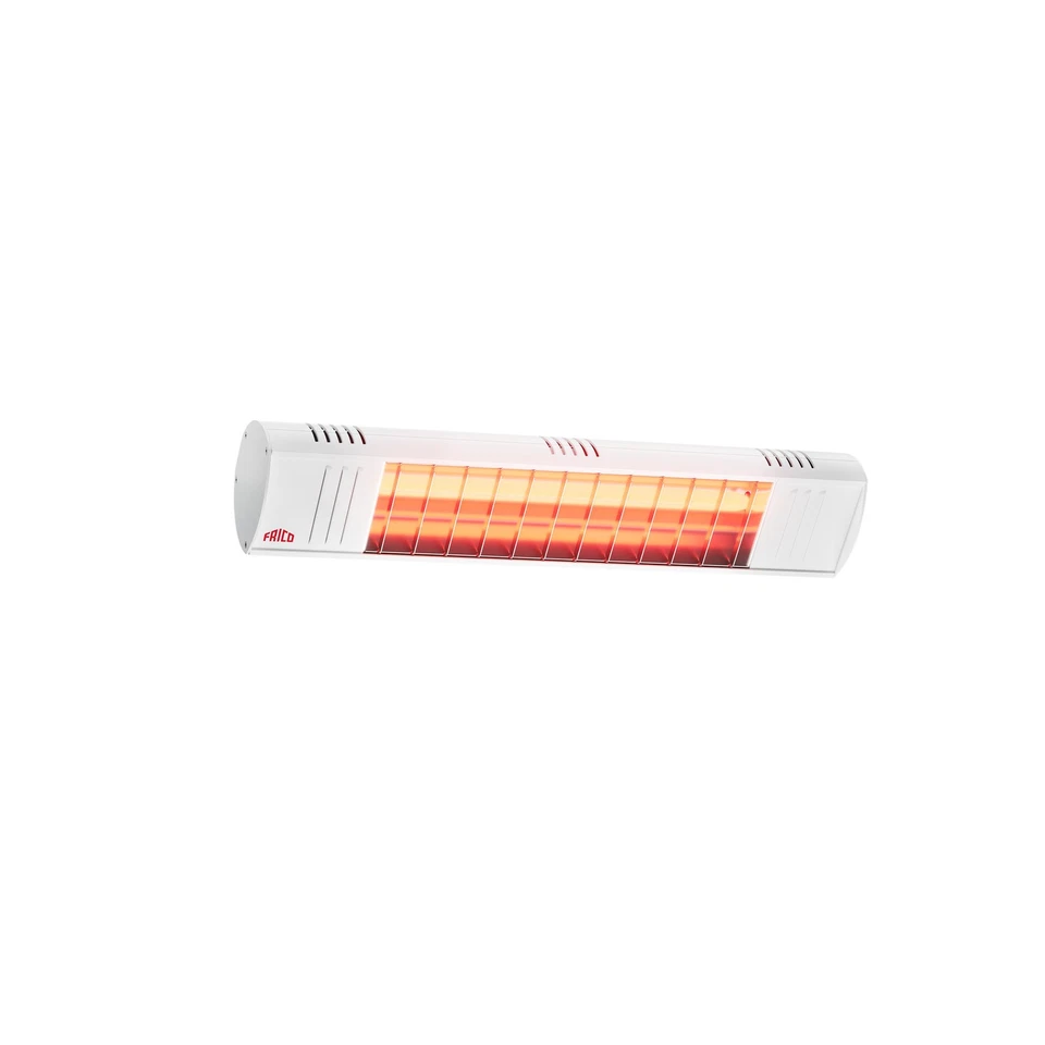 Chauffage radiant 1500 Watt Infrarouge Chauffage Patio Jardin Blanc 6m² Portée - Photo 1/1