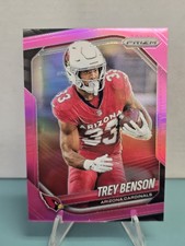 2025 Panini Prizm Trey Benson Pink Prizm #69 Arizona Cardinals