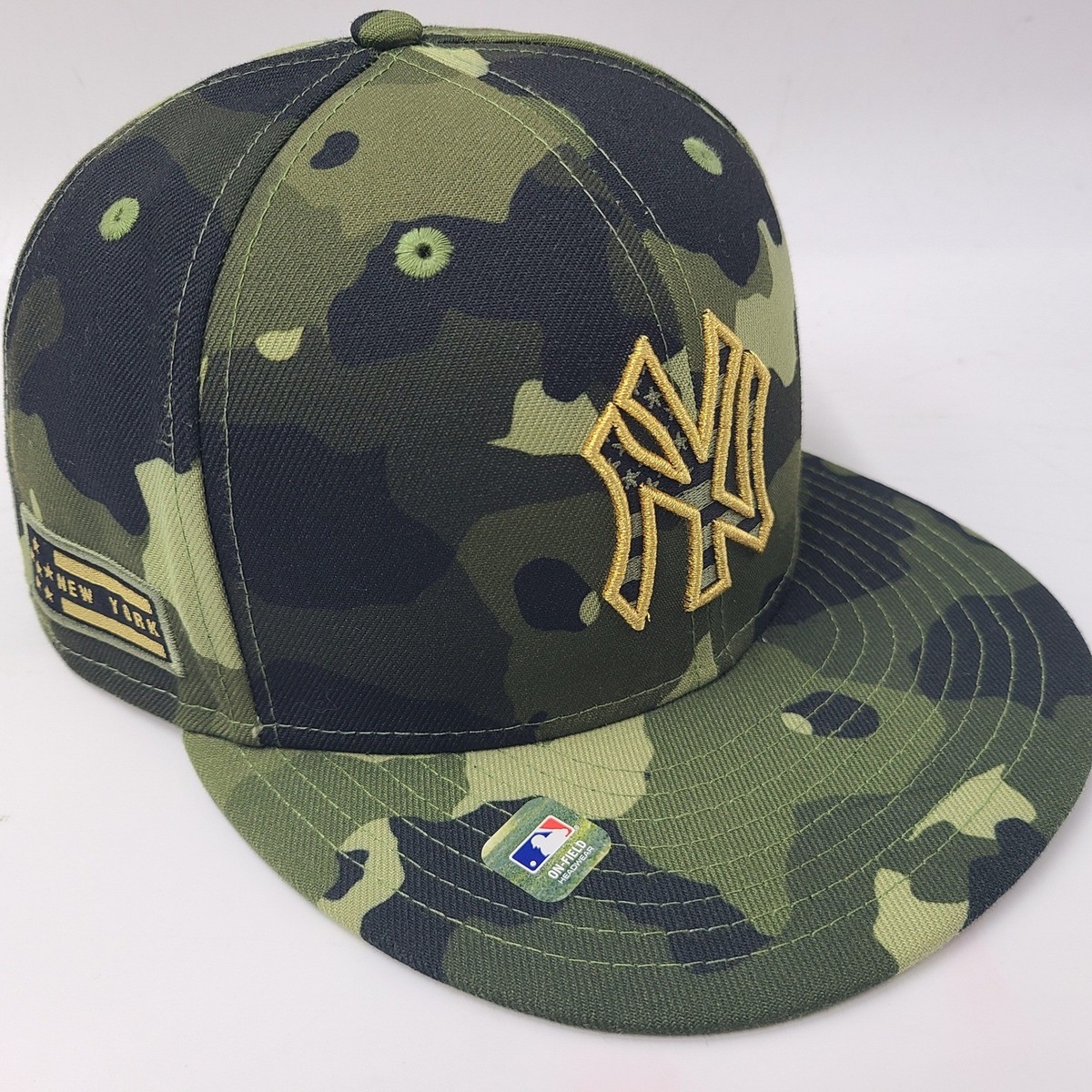 NEW ERA Armed Forces Day ヤンキース 7 1/2 New York Yankees Hat Fitted 7 1/2 New Era 59Fifty Camo Green Armed