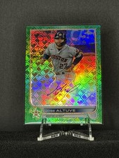 2022 Topps Chrome Logofractor Edition Chrome Autos Jose Altuve #CA-JA Green /99