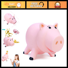 Adorable Pink Piggy Bank - Cute Plastic Money Box for Kids' Birthday Gift