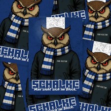 100x Schalke Aufkleber/