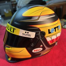 KUBICA 1/2 Scale Mini Bell Helmet (ROBERT) RENAULT F1 Team Pilote-LOTTO-Mint