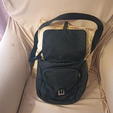 PRADA borsa originale a tracolla uomo nylon nero, zip e chiusura a fibbia