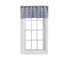 Athens 16 In. L Cotton Tailored Valance in Navy