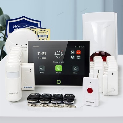 HOMSECUR WIFI Wireless Burglar Alarm System Full Protection With 7'' Touchscreen