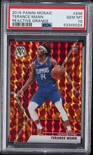 2019 PANINI MOSAIC REACTIVE ORANGE #246 TERANCE MANN PSA 10